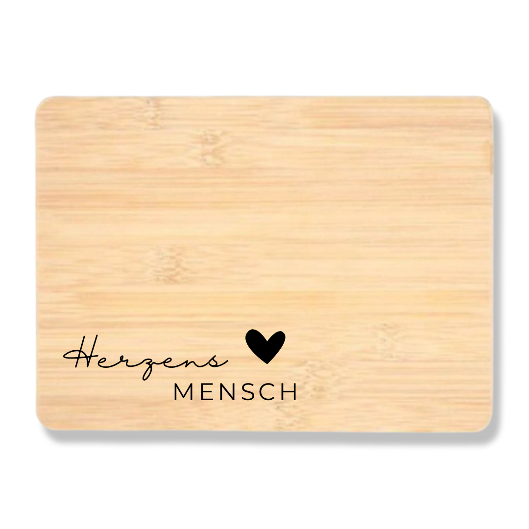 Frühstückbrettchen Herzensmensch
