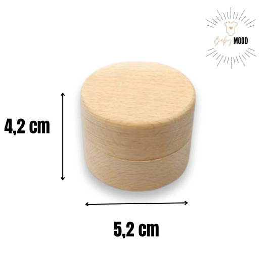 Milchzahndöschen personalisiert mit verschiedenen Motiven und Schriftarten