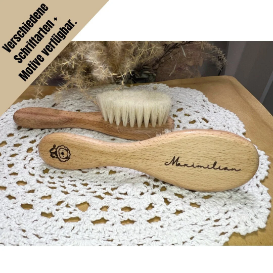 Personalisierte Bürste, Babybürste, Lasergravur, Geschenk