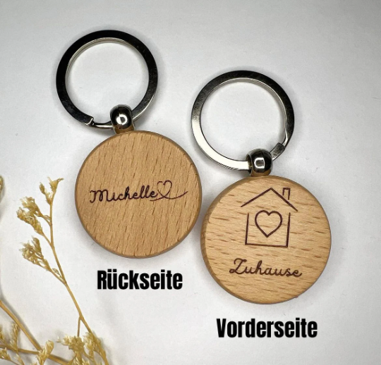 Zuhause Schlüsselanhänger mit Personalisierung