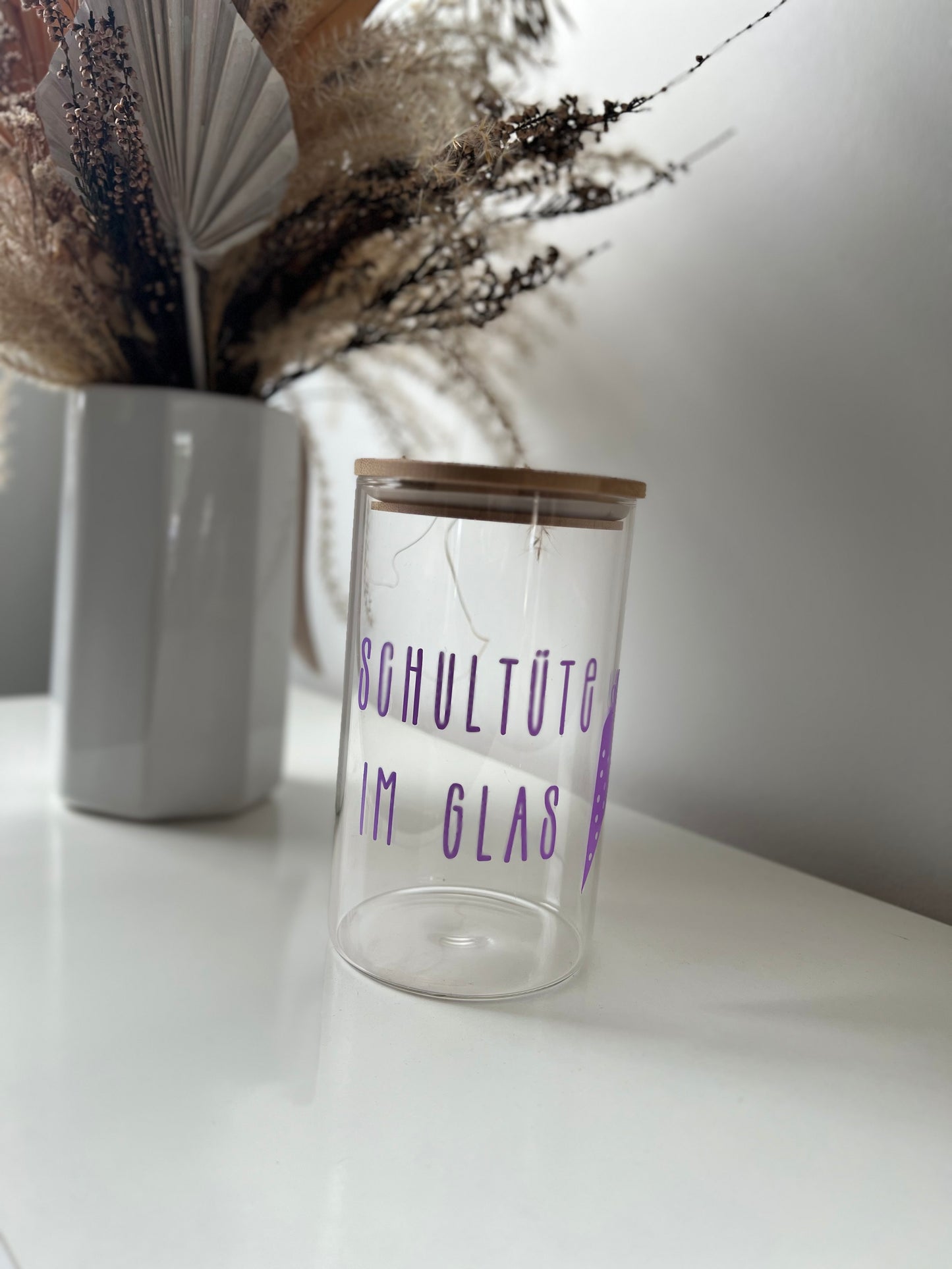 Schultüte im Glas