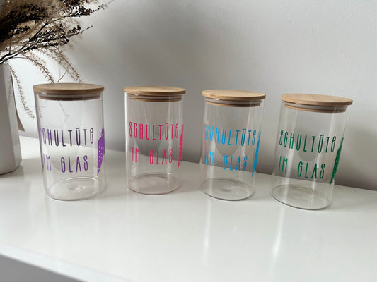 Schultüte im Glas